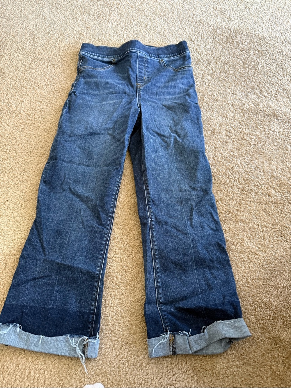 SPANX Dark Blue Wide-Leg Jeans